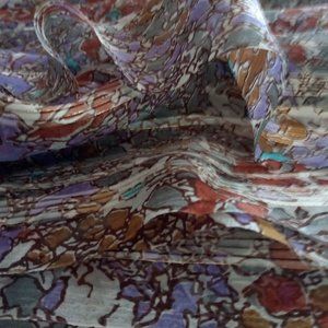 100%  silk chiffon dress fabric